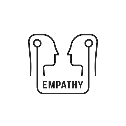 An image of a couple connected by empathy.